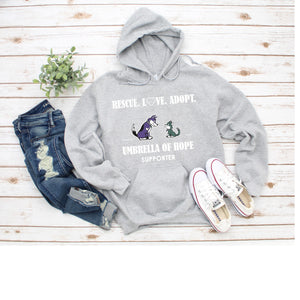 Umbrella of Hope Rescue - Unisex Pullover Hoodie - Ruff Life Rescue Wear