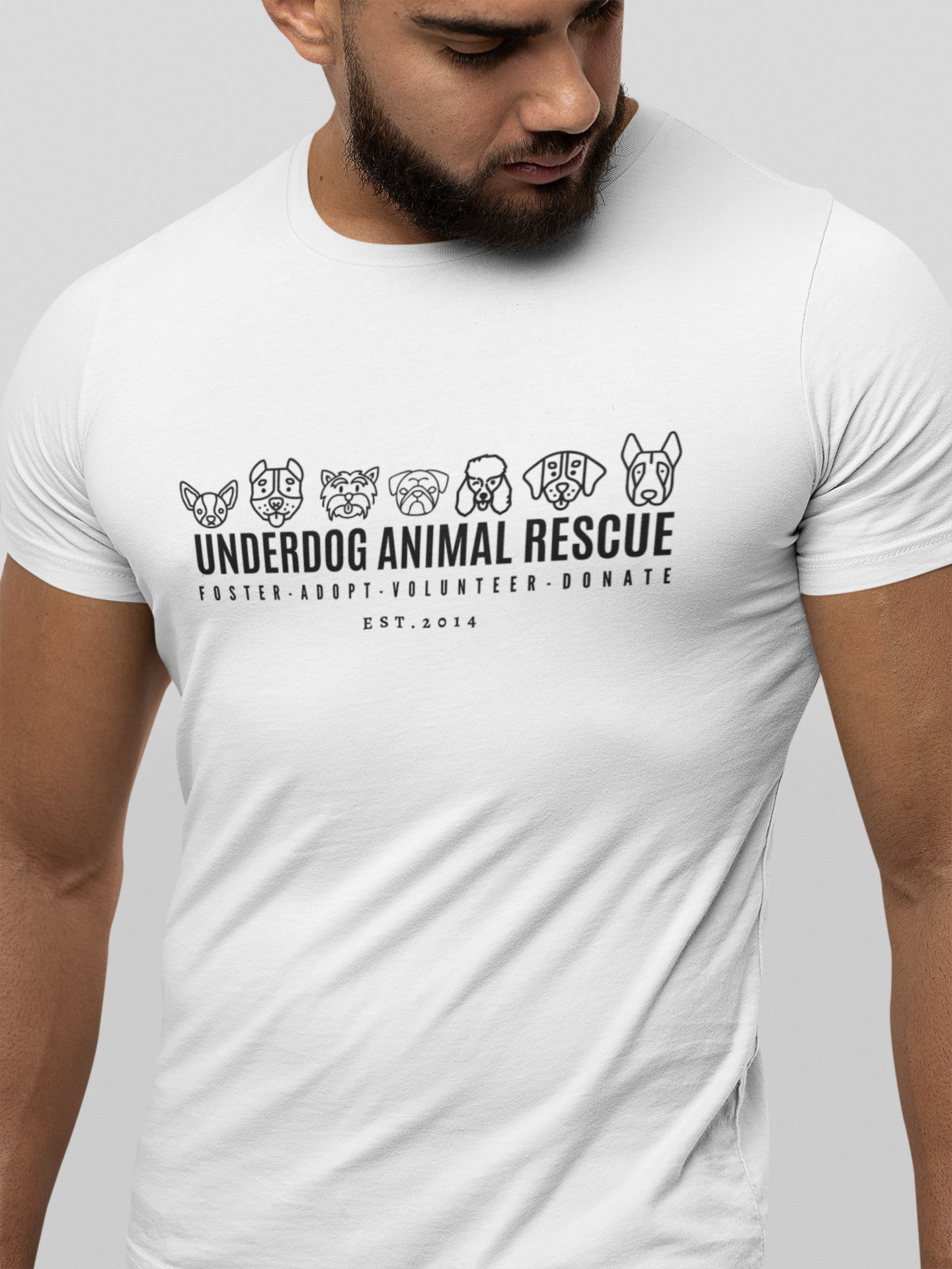 Underdog Adopt Unisex Tees - Ruff Life Rescue Wear