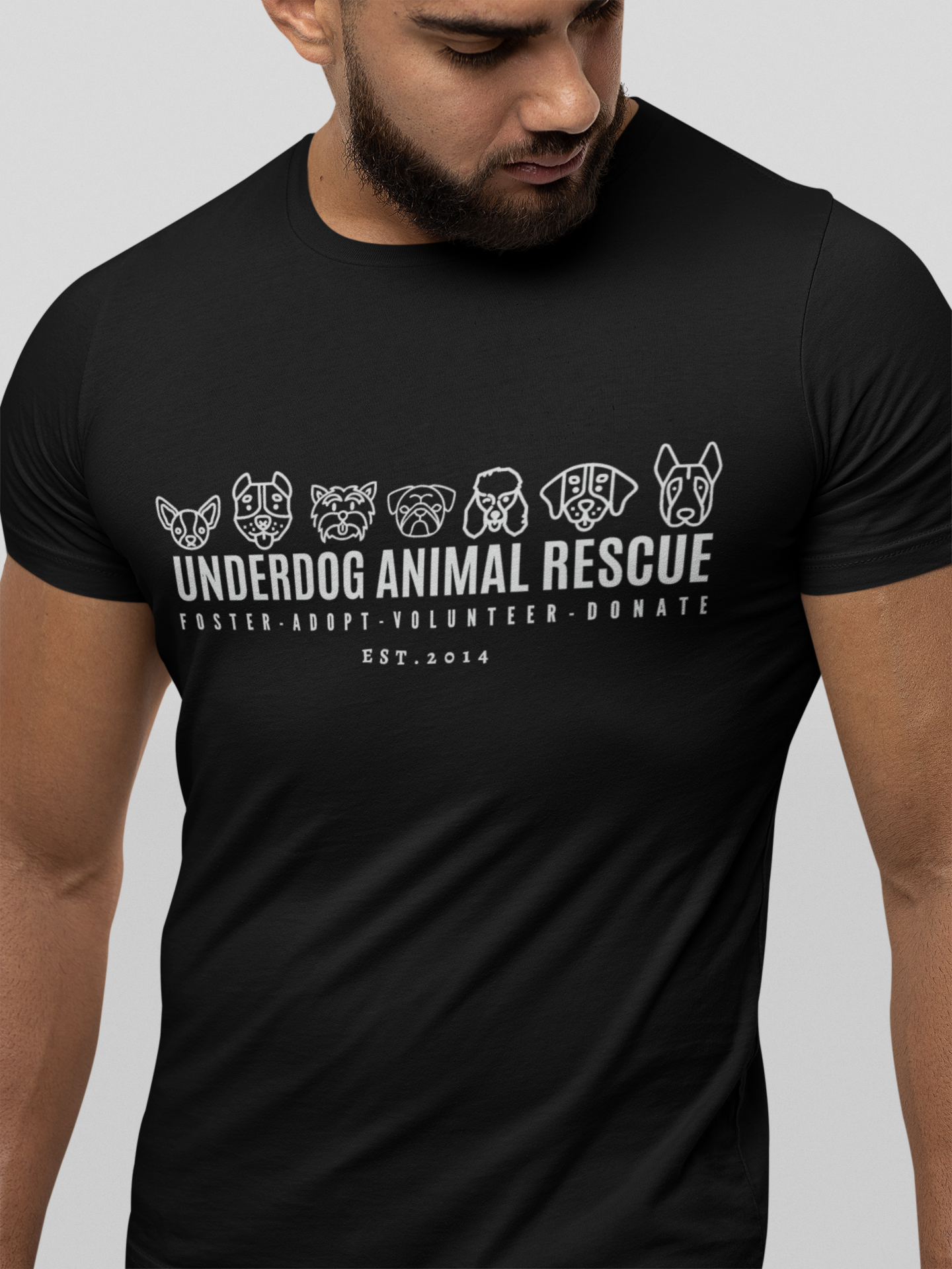 Underdog Adopt Unisex Tees - Ruff Life Rescue Wear