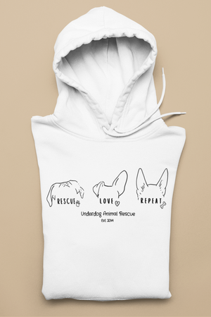 Underdog - Unisex Pullover Hoodie - Ruff Life Rescue Wear