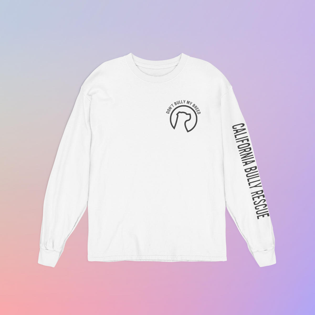 California Bully Rescue Unisex Long Sleeve Tee (available in several colors) - Ruff Life Rescue Wear