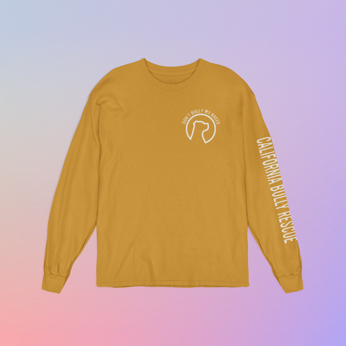 California Bully Rescue Unisex Long Sleeve Tee (available in several colors) - Ruff Life Rescue Wear