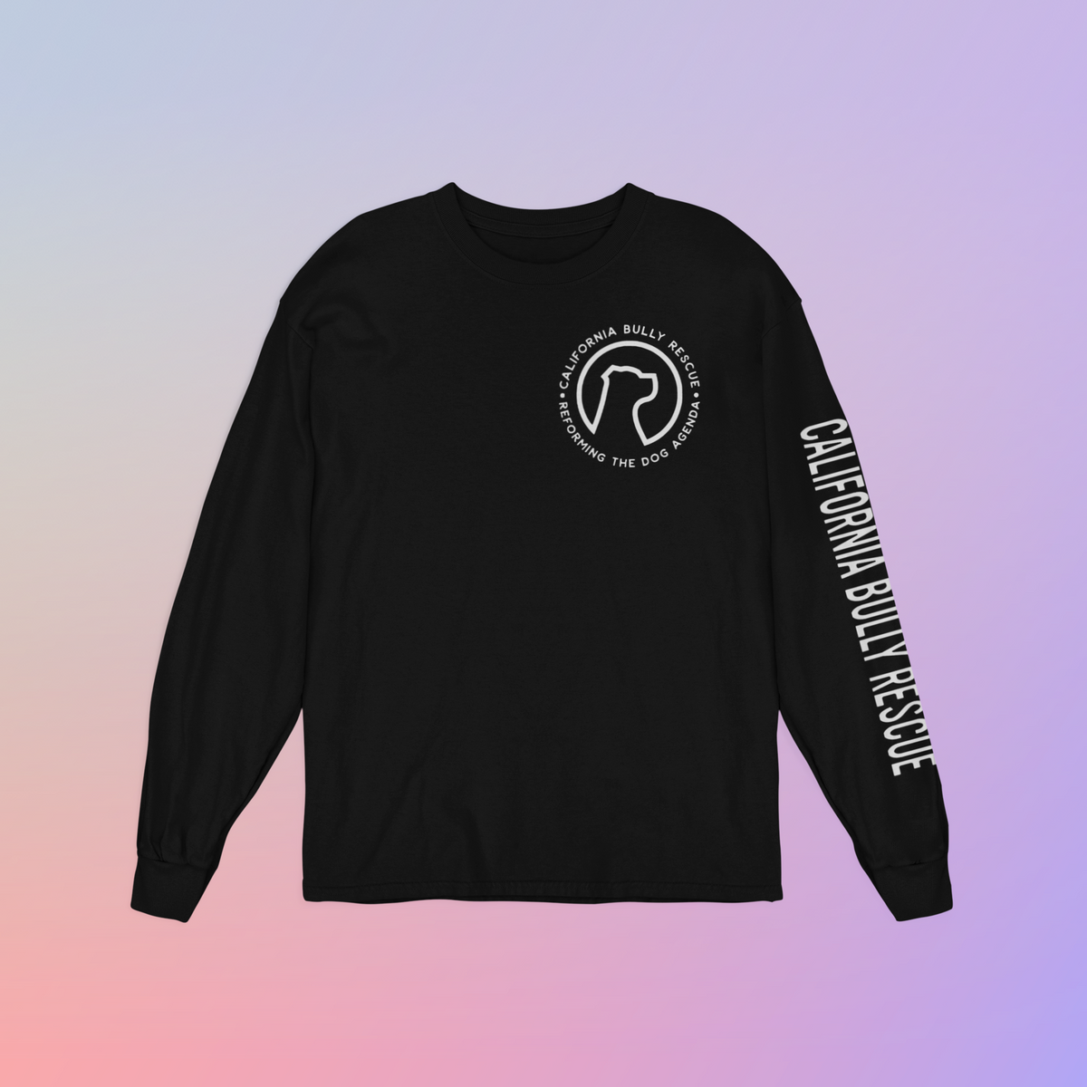California Bully Rescue Unisex Long Sleeve Tee (available in several colors) - Ruff Life Rescue Wear