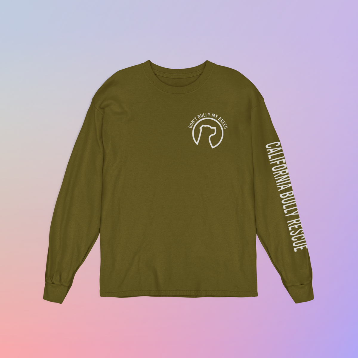 California Bully Rescue Unisex Long Sleeve Tee (available in several colors) - Ruff Life Rescue Wear