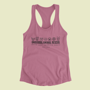 Underdog Adopt Flowy Racerback Tank - Ruff Life Rescue Wear