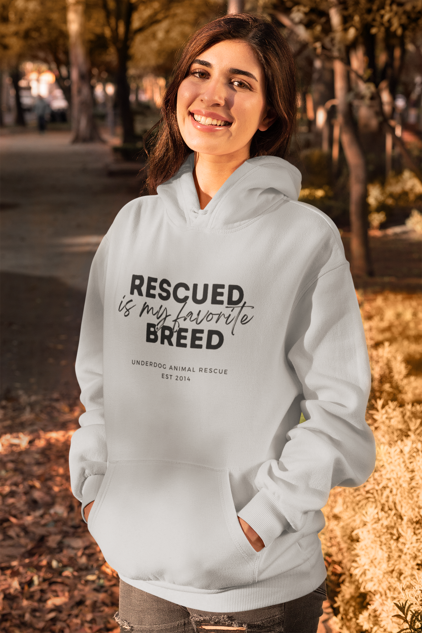 Underdog Rescued - Unisex Pullover Hoodie - Ruff Life Rescue Wear