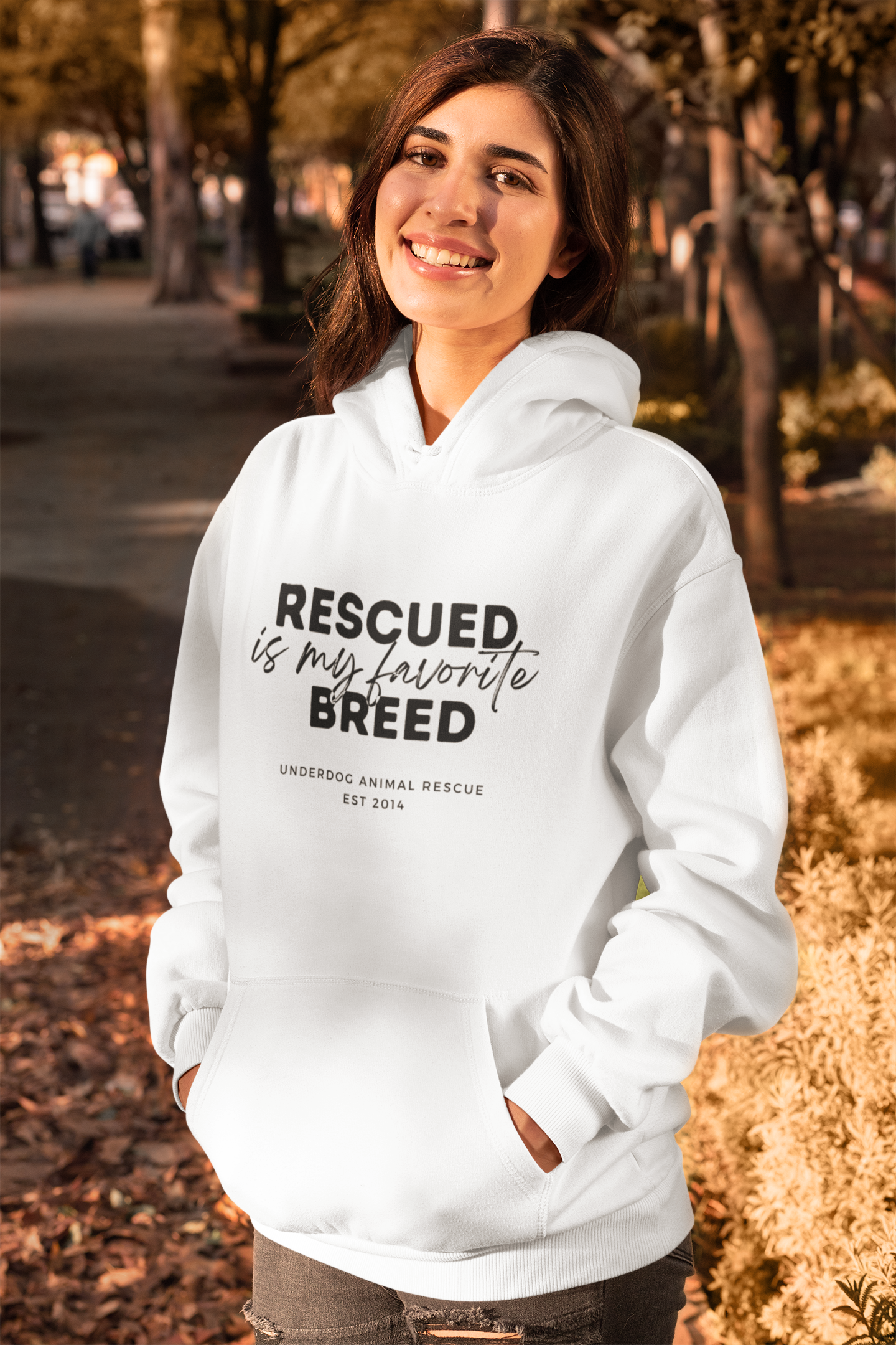 Underdog Rescued - Unisex Pullover Hoodie - Ruff Life Rescue Wear