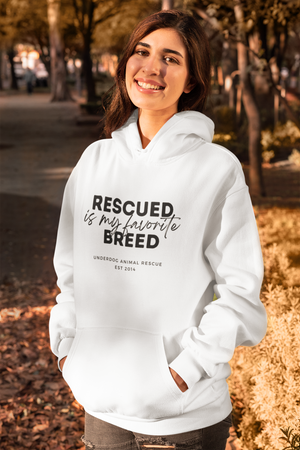 Underdog Rescued - Unisex Pullover Hoodie - Ruff Life Rescue Wear