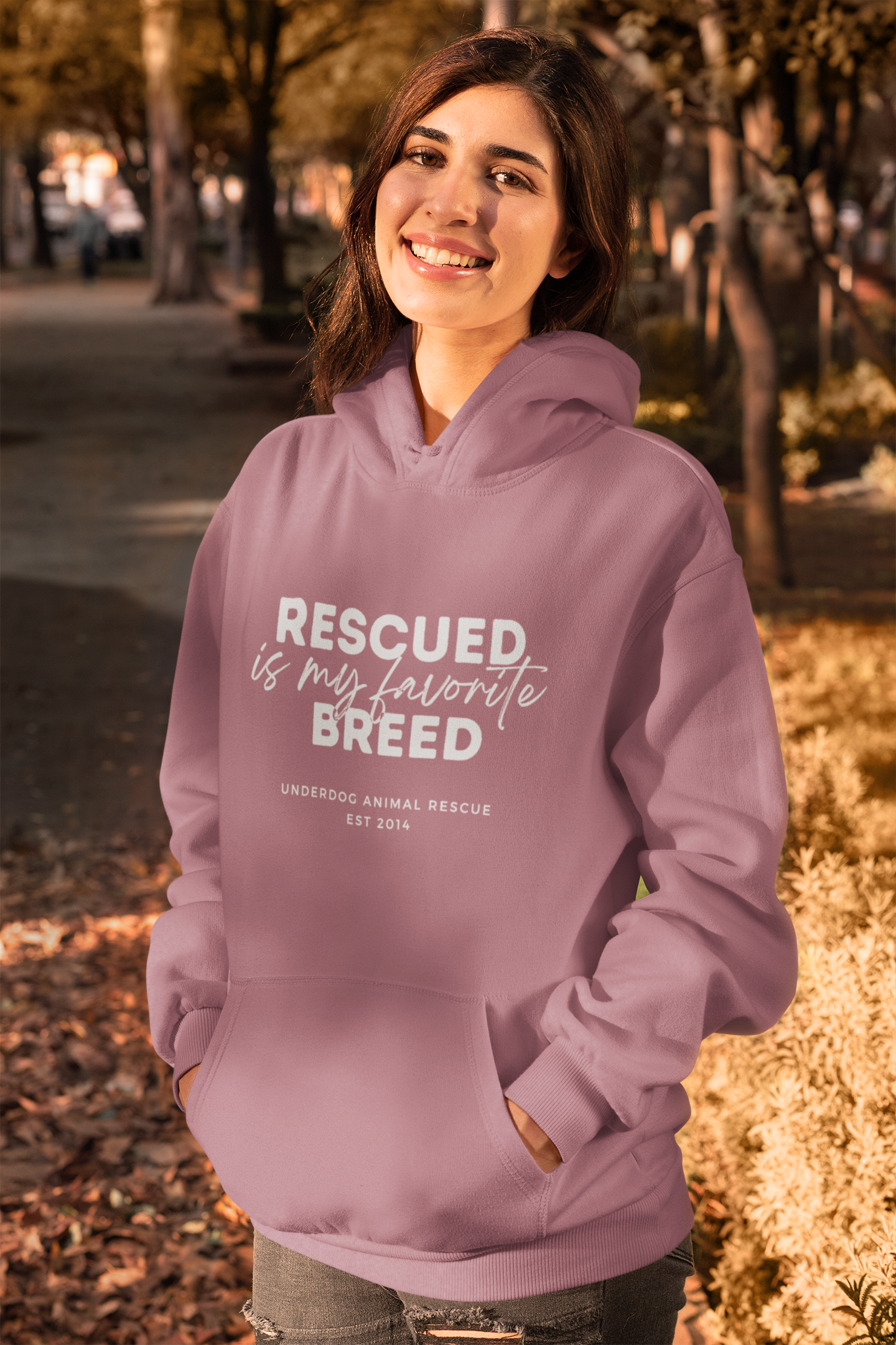 Underdog Rescued - Unisex Pullover Hoodie - Ruff Life Rescue Wear