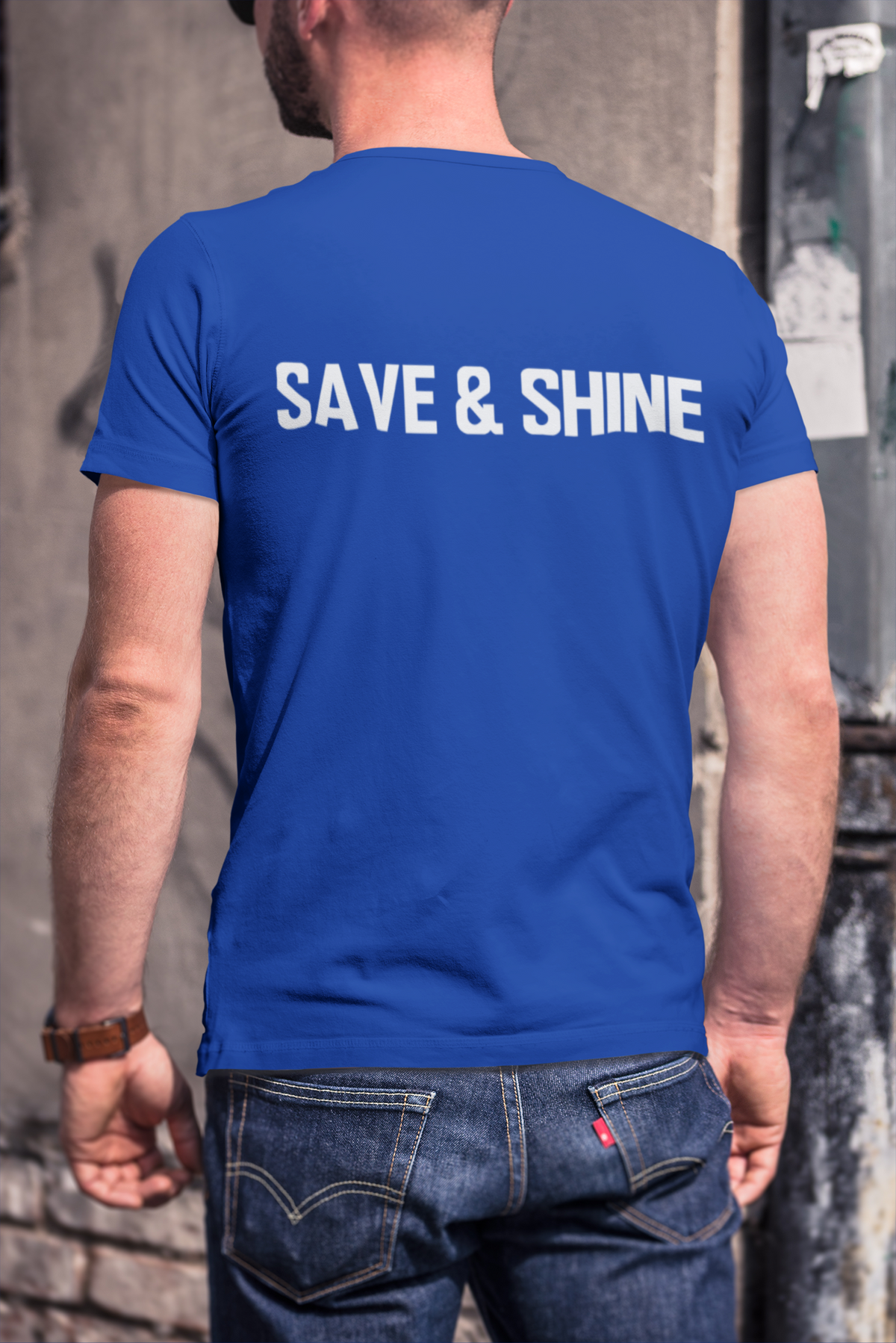 Save and Shine Large Logo Unisex Tee - Ruff Life Rescue Wear
