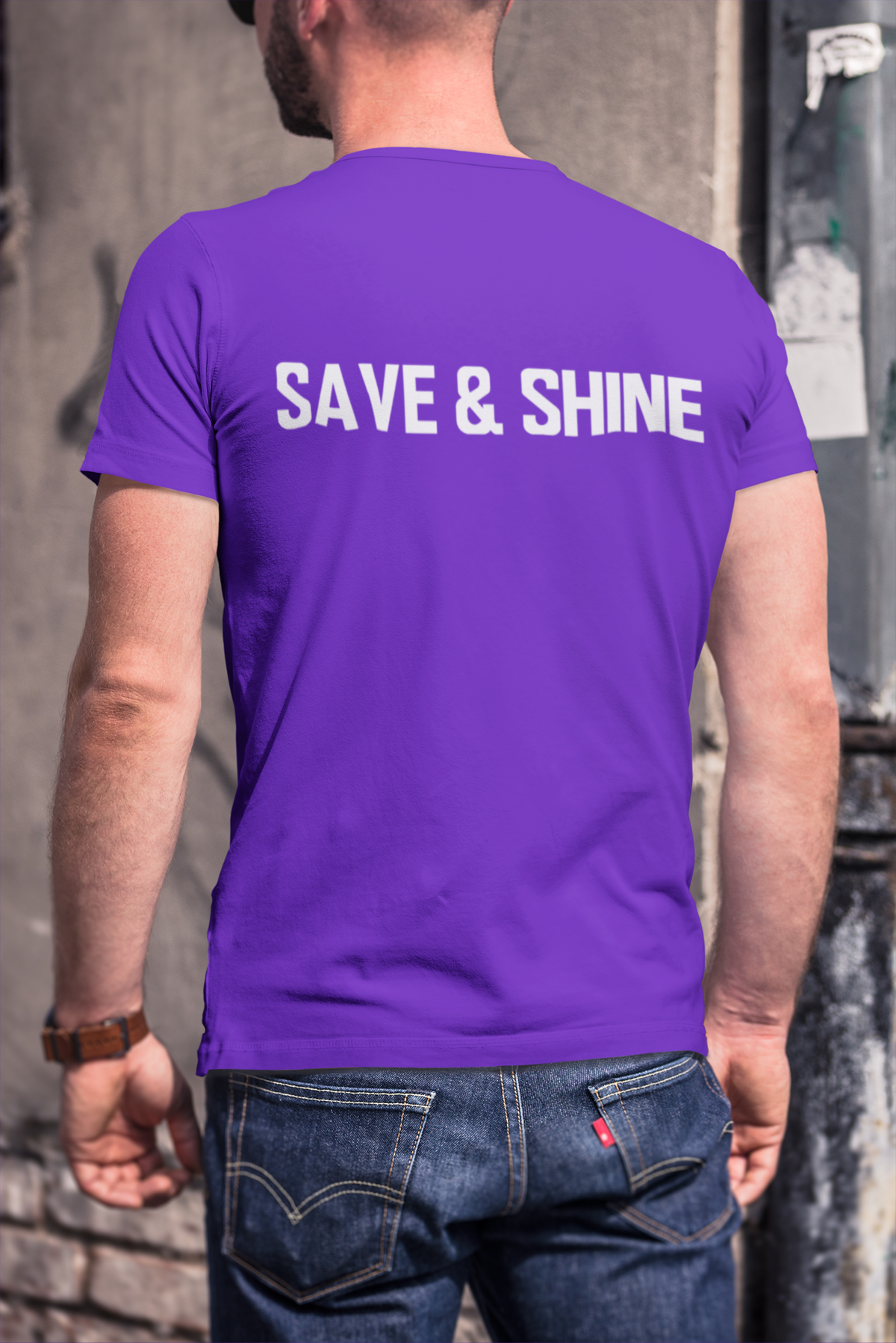 Save and Shine Large Logo Unisex Tee - Ruff Life Rescue Wear