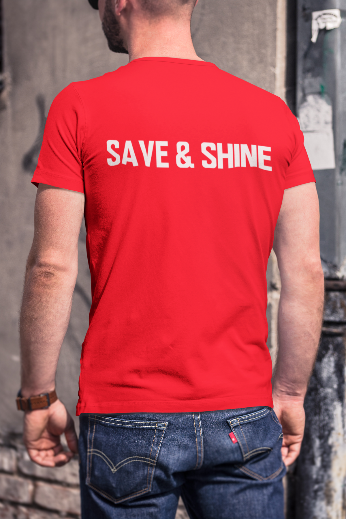 Save and Shine Large Logo Unisex Tee - Ruff Life Rescue Wear