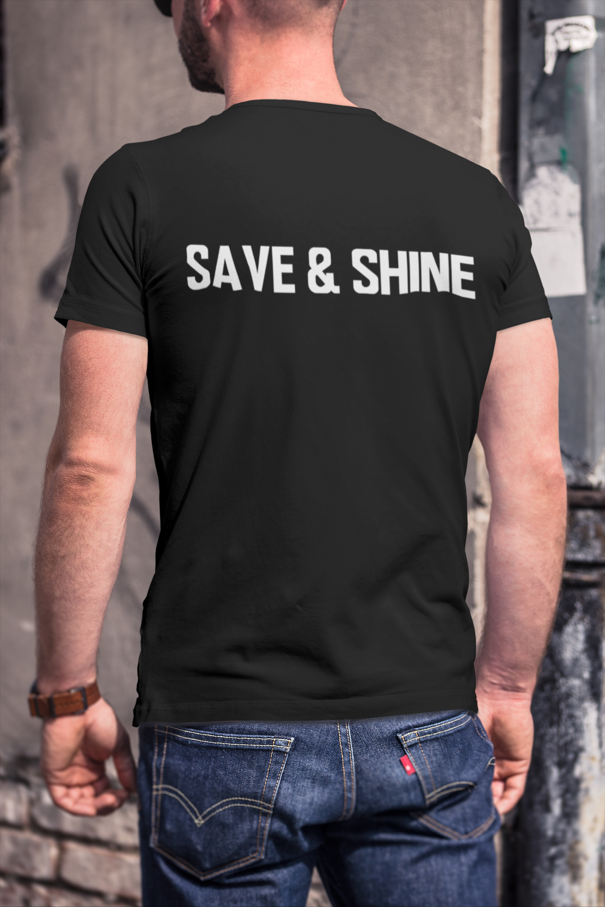 Save and Shine Large Logo Unisex Tee - Ruff Life Rescue Wear