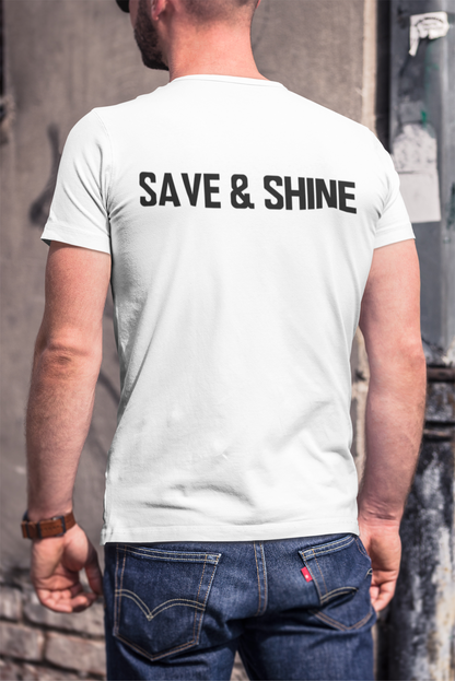 Save and Shine Large Logo Unisex Tee - Ruff Life Rescue Wear
