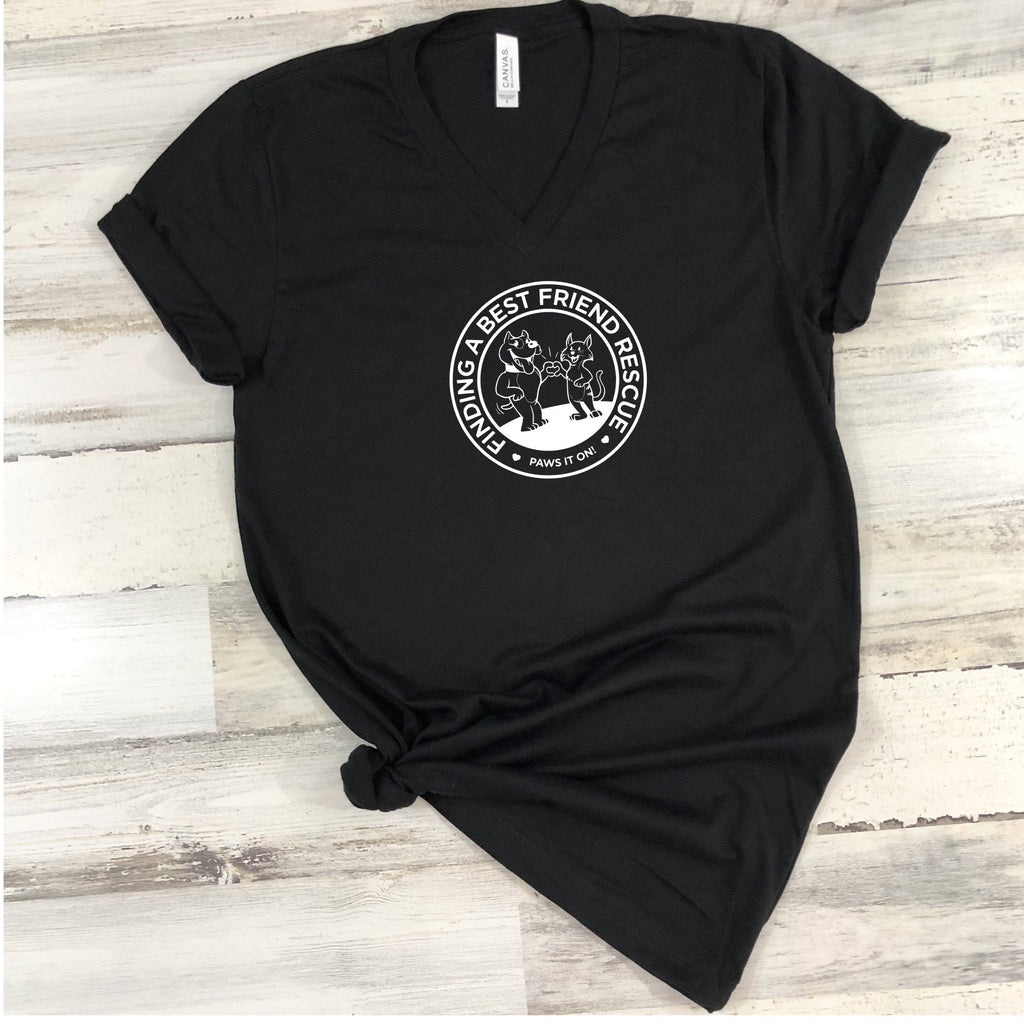 New Finding a Best Friend V-Neck - Ruff Life Rescue Wear