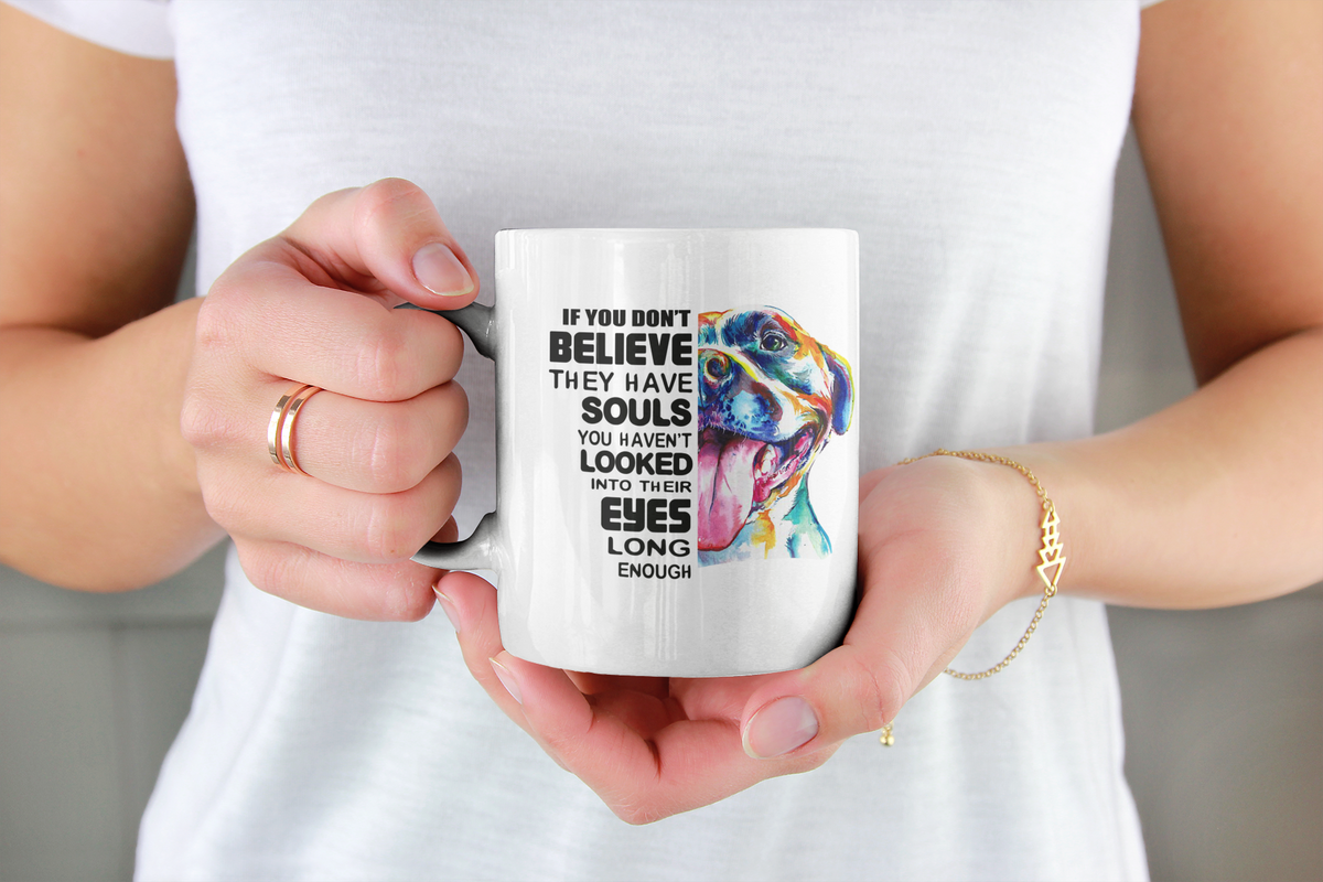 Pitty Eyes Coffee Mug - Ruff Life Rescue Wear
