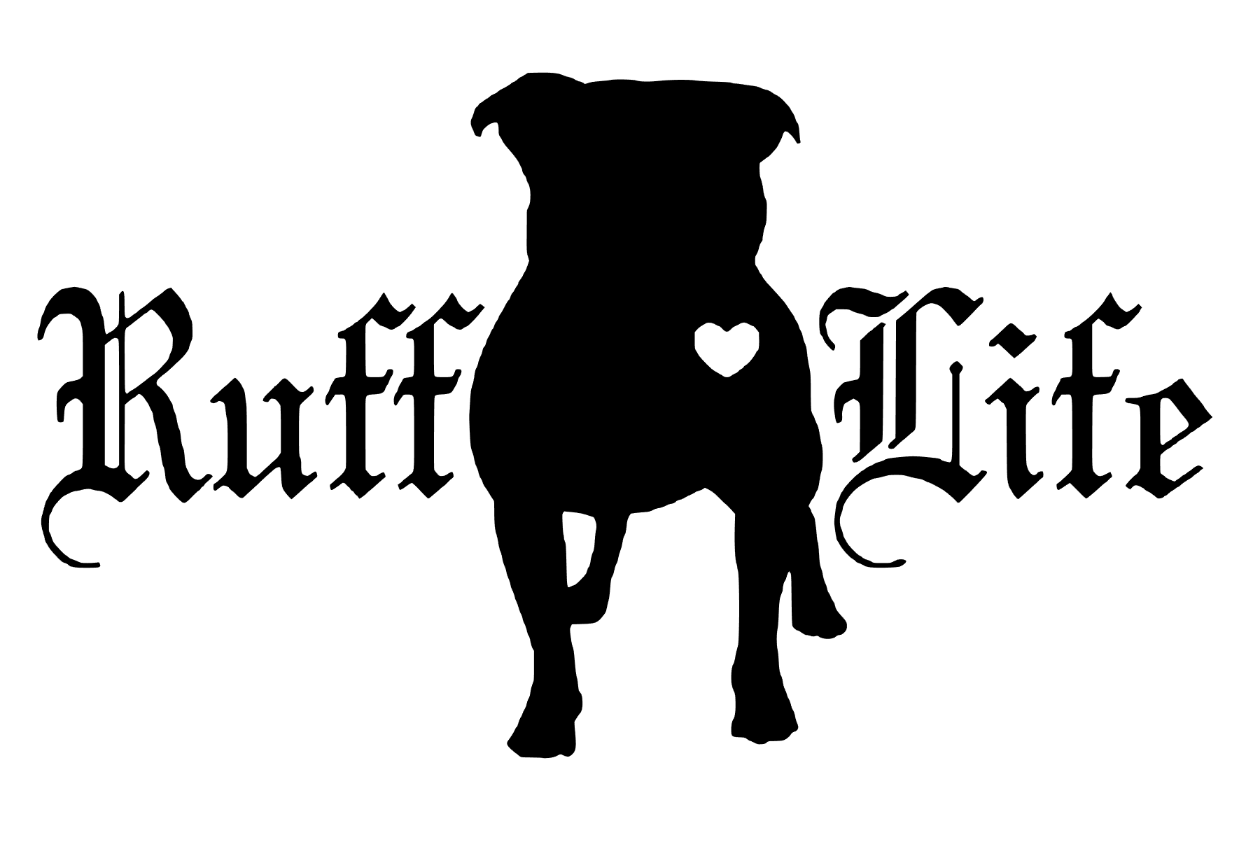 Pitty Zip Up Hoodie - Ruff Life Rescue Wear