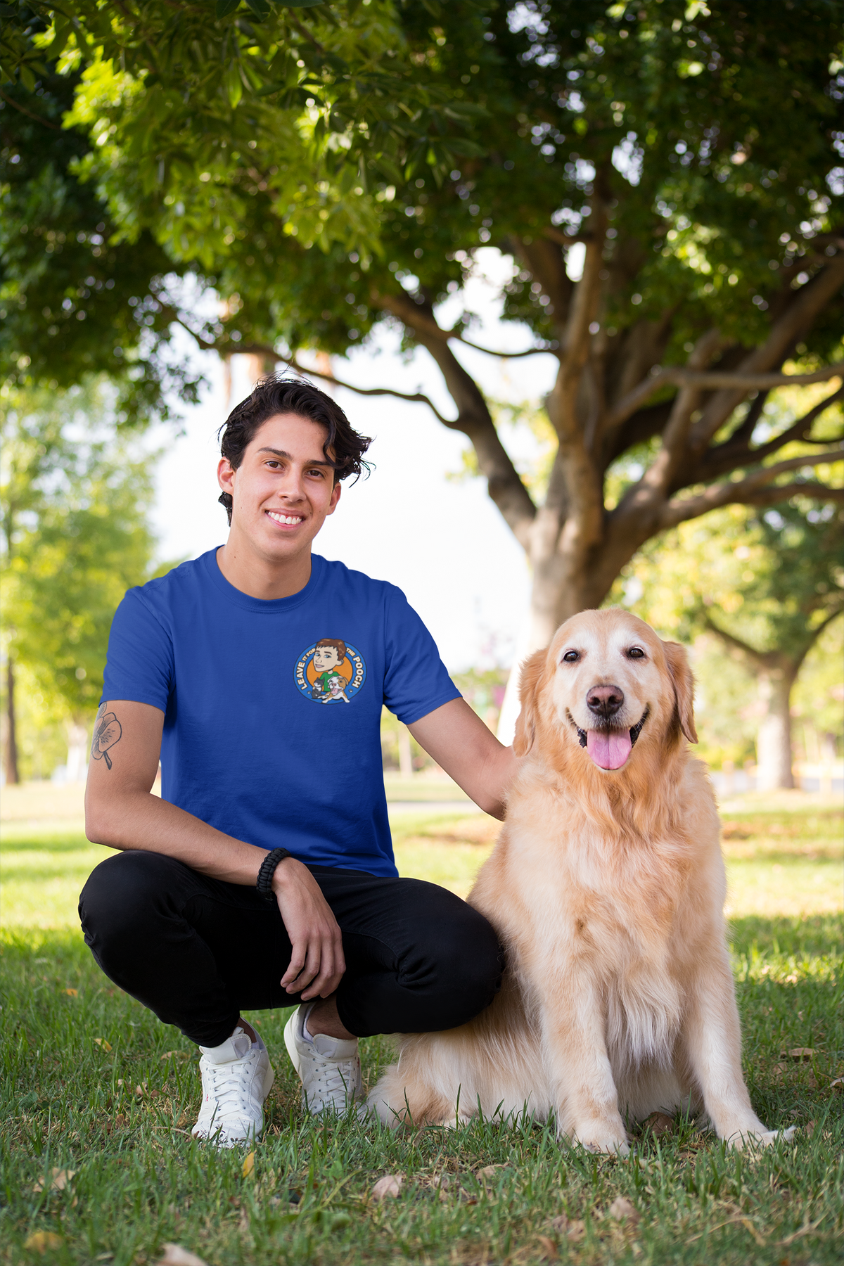 Leave It For The Pooch Small Logo Unisex Tee - Ruff Life Rescue Wear