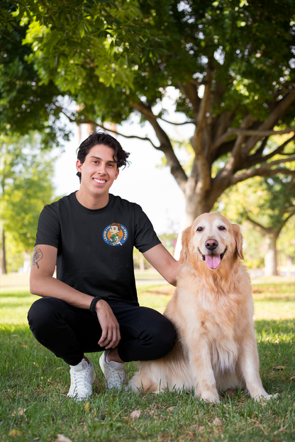Leave It For The Pooch Small Logo Unisex Tee - Ruff Life Rescue Wear