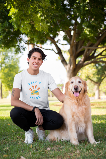 Save and Shine Large Logo Unisex Tee - Ruff Life Rescue Wear