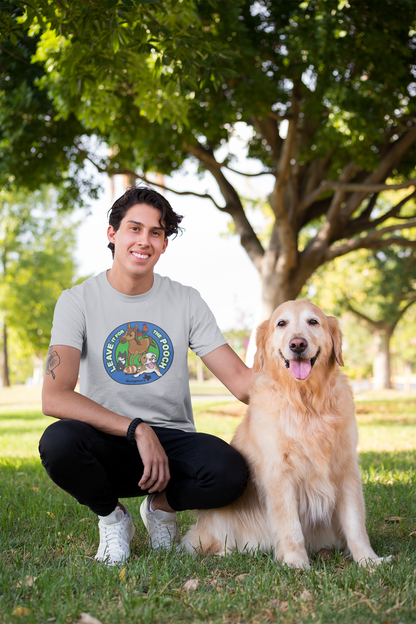 New Leave It For The Pooch Large Logo Unisex Tee - Ruff Life Rescue Wear