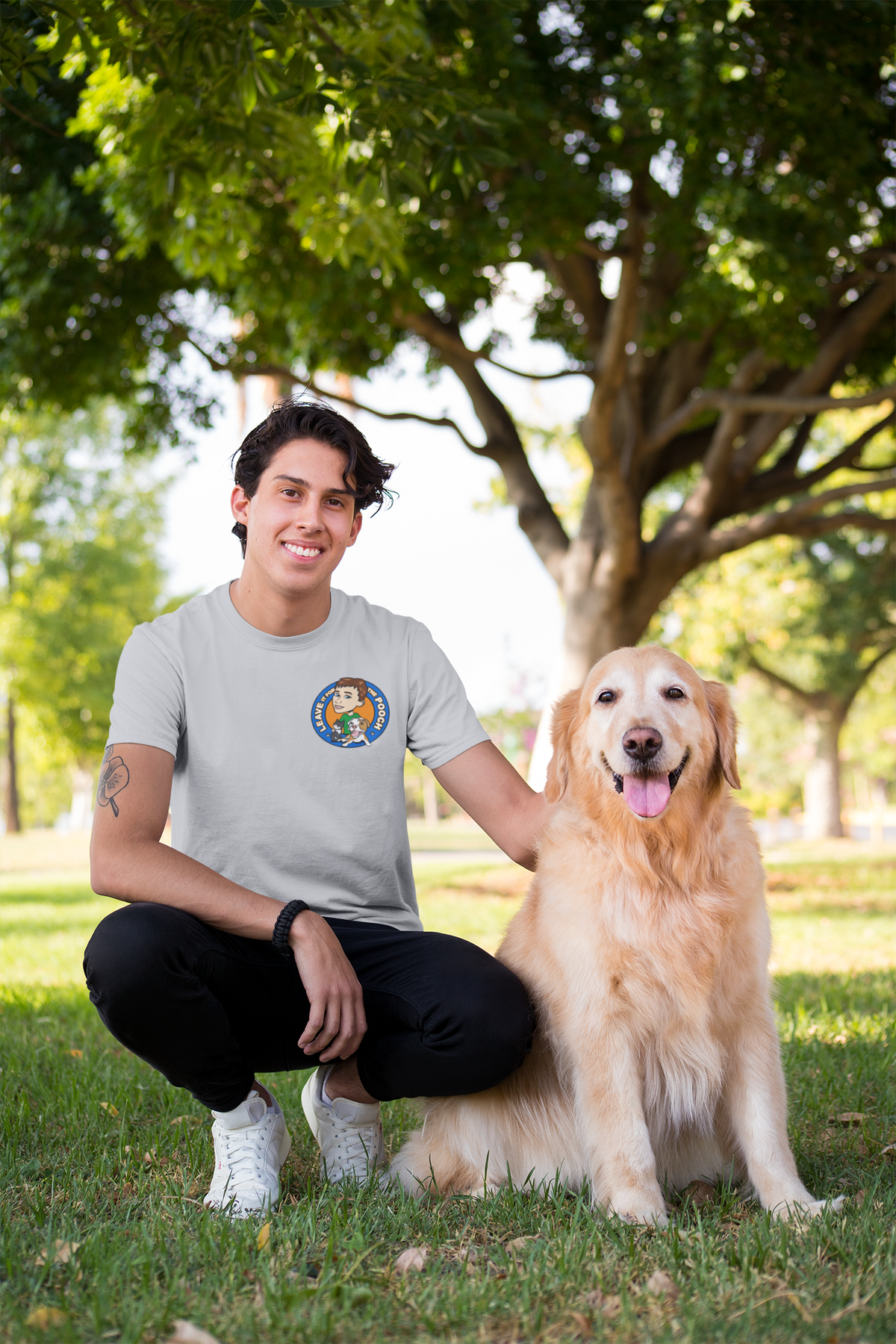 Leave It For The Pooch Small Logo Unisex Tee - Ruff Life Rescue Wear