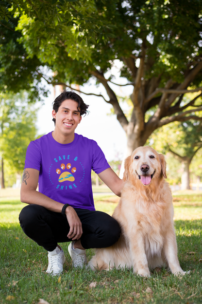 Save and Shine Large Logo Unisex Tee - Ruff Life Rescue Wear