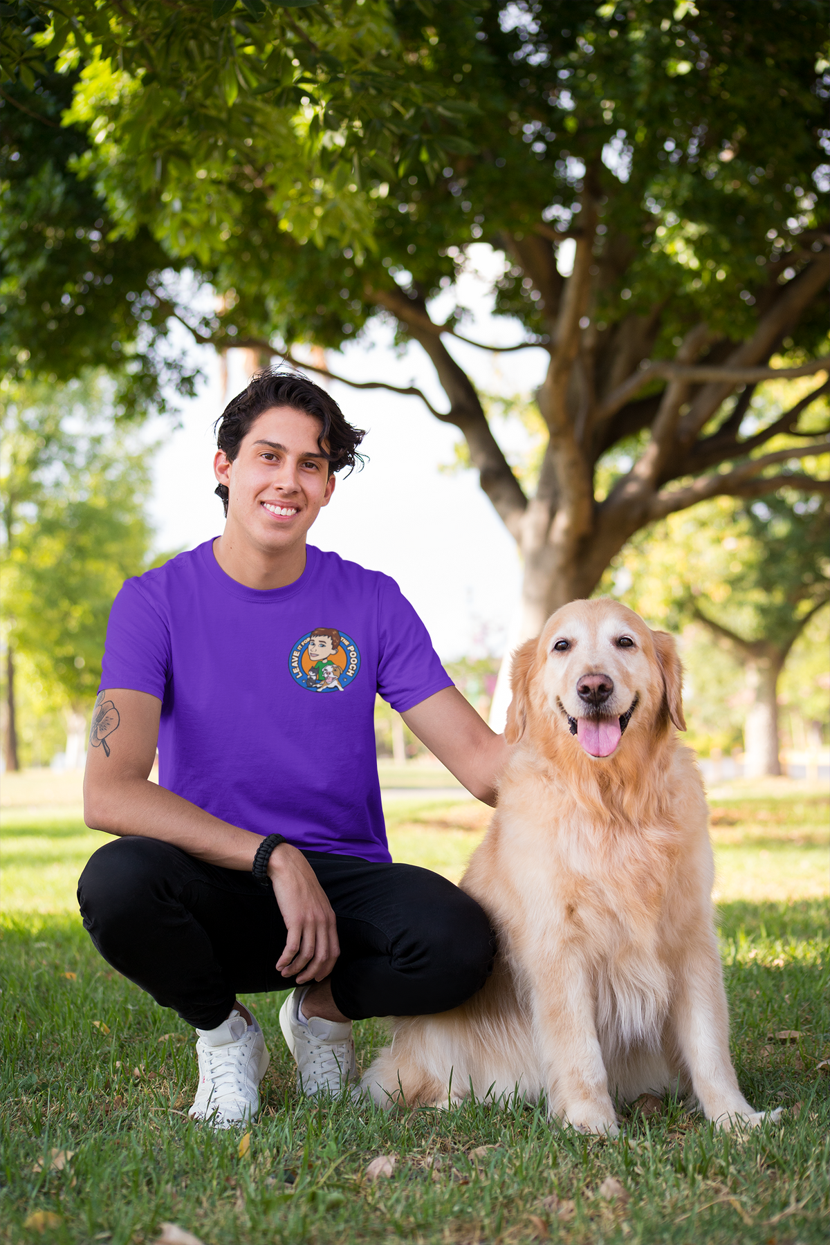 New Logo Leave It For The Pooch Small Logo Unisex Tee - Ruff Life Rescue Wear