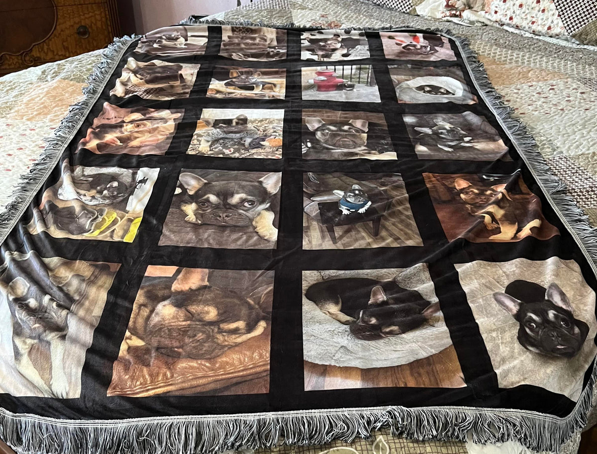 Personalized 20 PANEL PLUSH THROW BLANKET - Ruff Life Rescue Wear