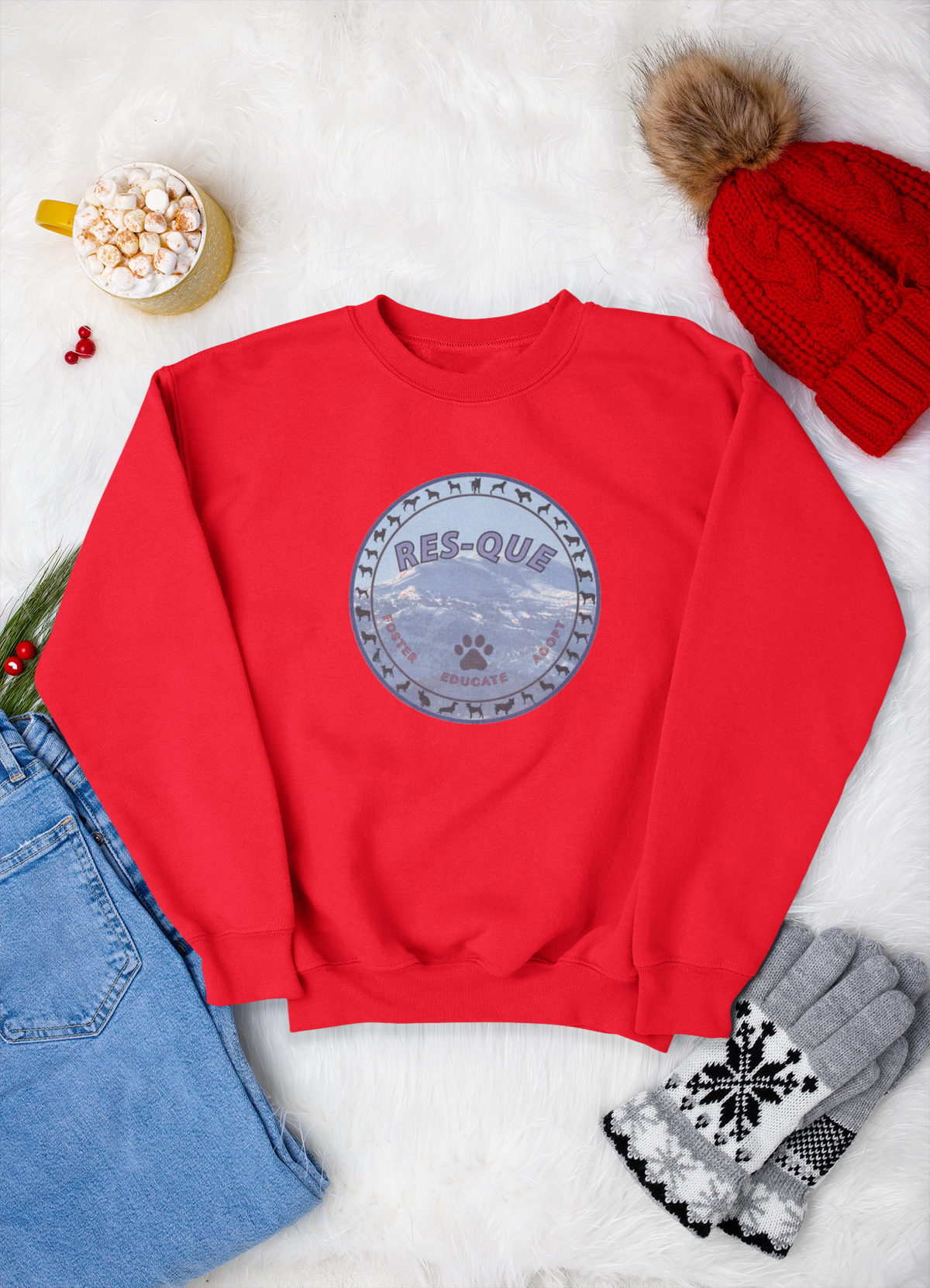 Res-Que Sweatshirts (Available in several colors) - Ruff Life Rescue Wear