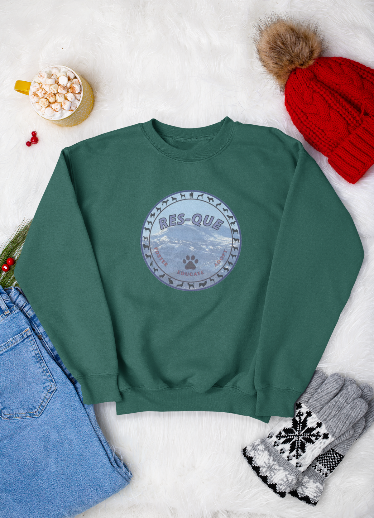 Res-Que Sweatshirts (Available in several colors) - Ruff Life Rescue Wear