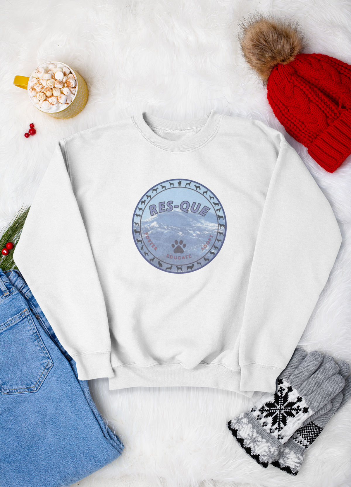 Res-Que Sweatshirts (Available in several colors) - Ruff Life Rescue Wear