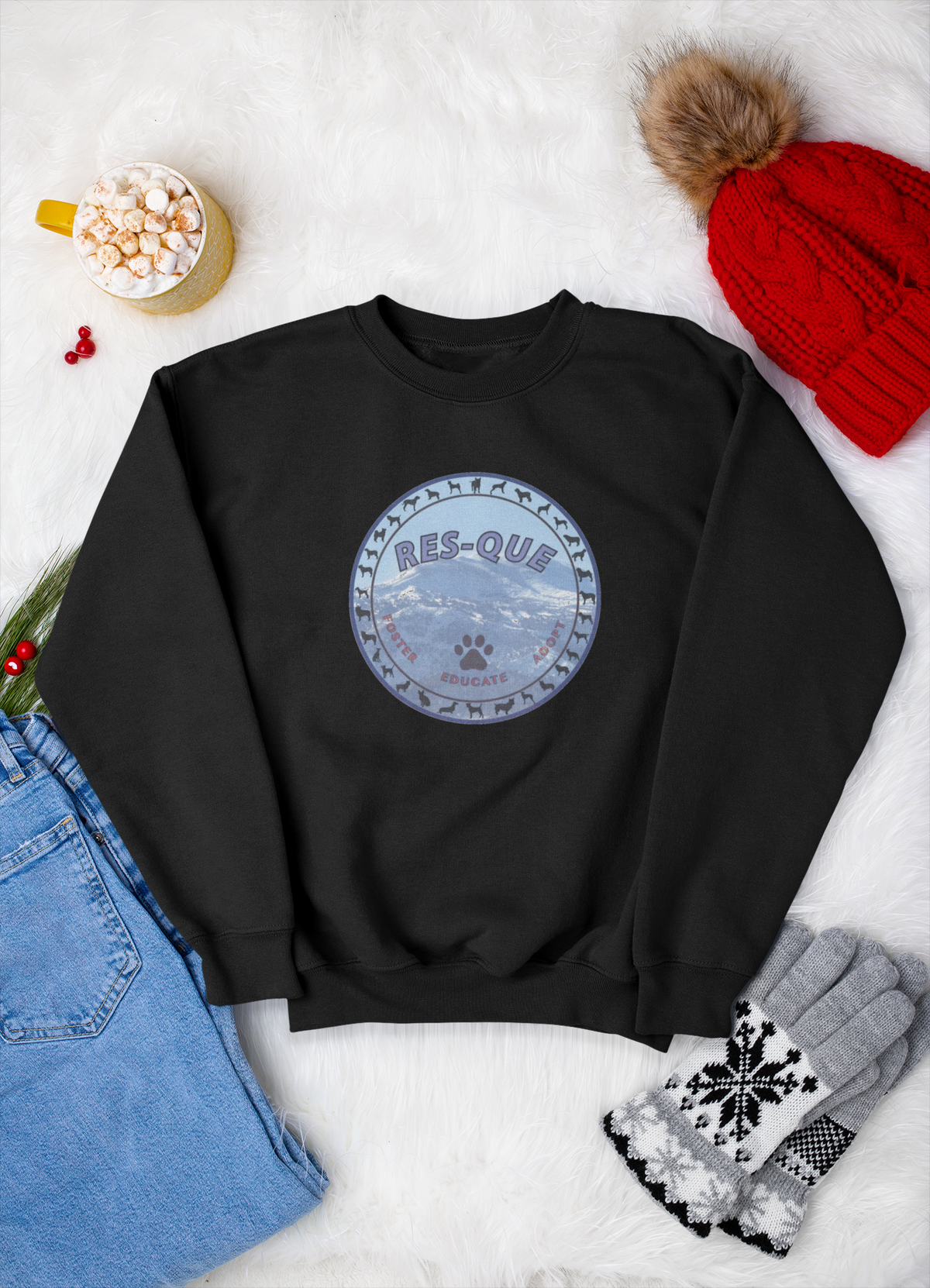 Res-Que Sweatshirts (Available in several colors) - Ruff Life Rescue Wear