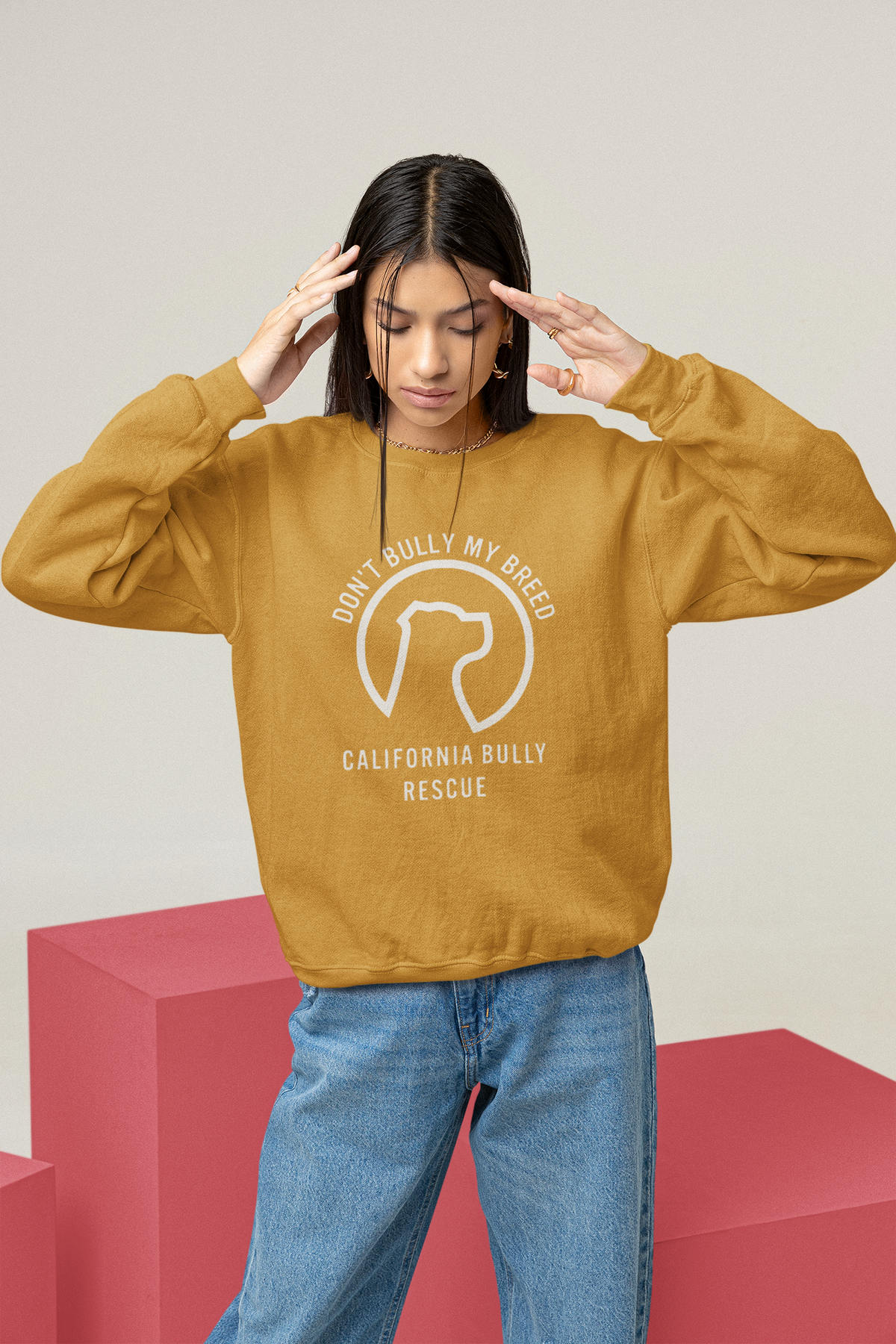 California Bully Rescue Sweatshirt (available in several colors) - Ruff Life Rescue Wear