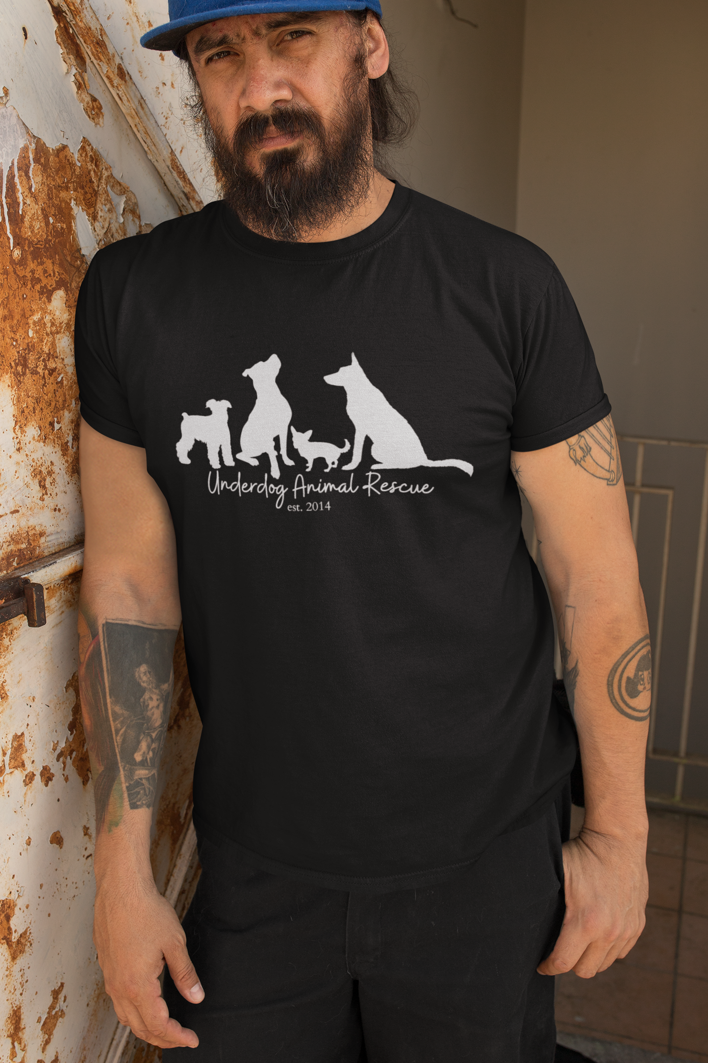Dog Silhouette Unisex Tees - Ruff Life Rescue Wear