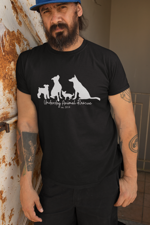 Dog Silhouette Unisex Tees - Ruff Life Rescue Wear