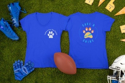 New Save & Shine V-Neck (Available in several colors) - Ruff Life Rescue Wear