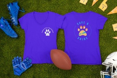 New Save & Shine V-Neck (Available in several colors) - Ruff Life Rescue Wear
