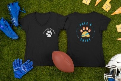 New Save & Shine V-Neck (Available in several colors) - Ruff Life Rescue Wear