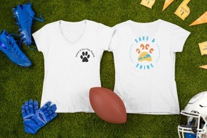 New Save & Shine V-Neck (Available in several colors) - Ruff Life Rescue Wear