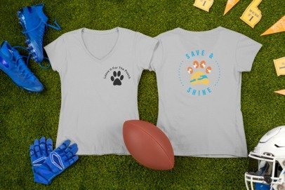 New Save & Shine V-Neck (Available in several colors) - Ruff Life Rescue Wear