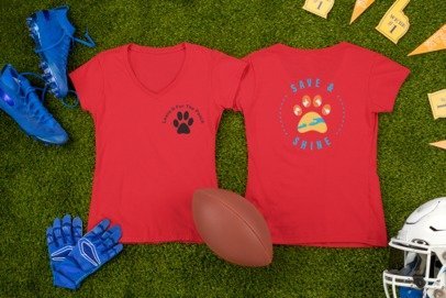 New Save & Shine V-Neck (Available in several colors) - Ruff Life Rescue Wear