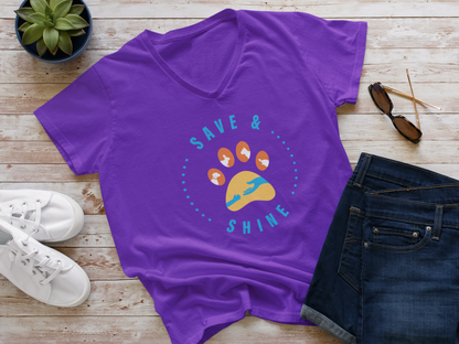 Save & Shine V-Neck - Ruff Life Rescue Wear
