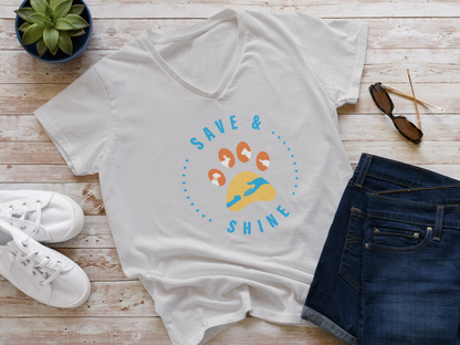Save & Shine V-Neck - Ruff Life Rescue Wear