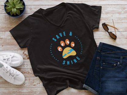 Save & Shine V-Neck - Ruff Life Rescue Wear