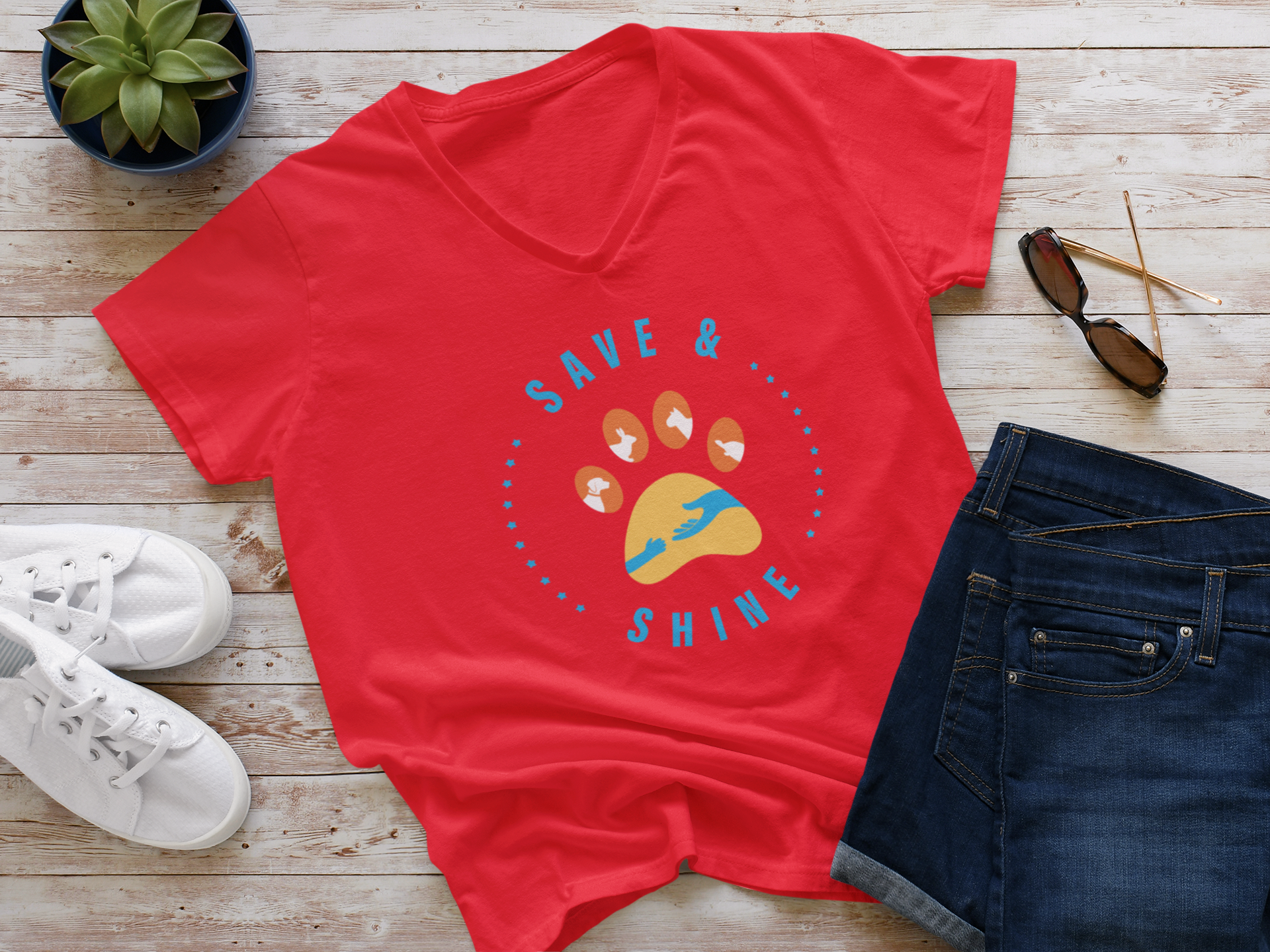 Save & Shine V-Neck
