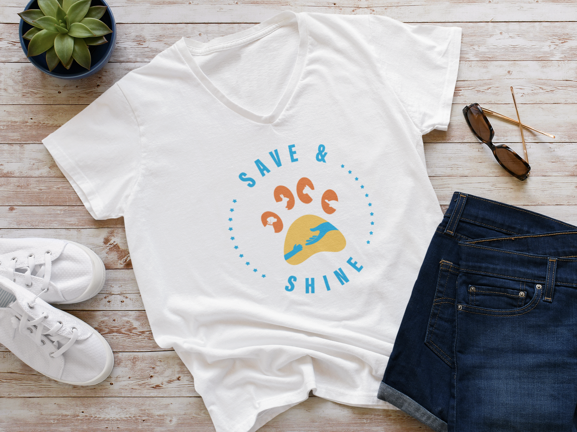 Save & Shine V-Neck